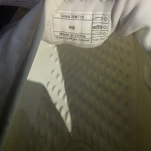 Mens Size 8 - CROCS LiteRide 360 Pacer 206715 Running Casual Shoes White - Picture 9 of 9